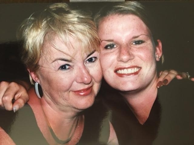 Kelly and her mom before her illness